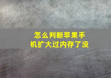 怎么判断苹果手机扩大过内存了没