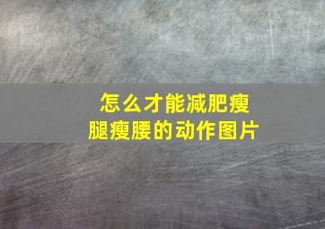 怎么才能减肥瘦腿瘦腰的动作图片