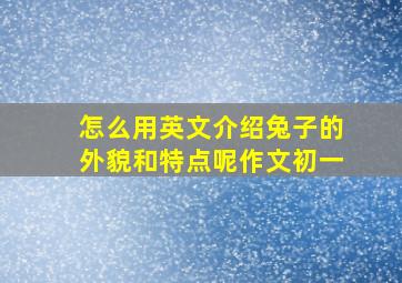 怎么用英文介绍兔子的外貌和特点呢作文初一