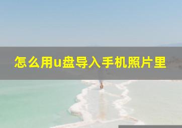 怎么用u盘导入手机照片里