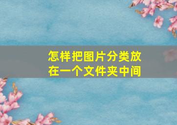 怎样把图片分类放在一个文件夹中间