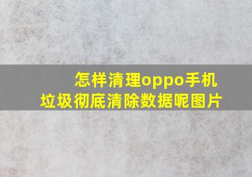 怎样清理oppo手机垃圾彻底清除数据呢图片