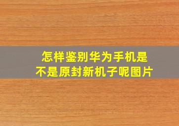 怎样鉴别华为手机是不是原封新机子呢图片