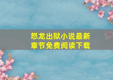 怒龙出狱小说最新章节免费阅读下载