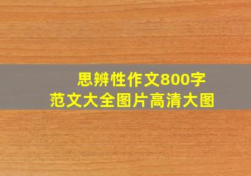 思辨性作文800字范文大全图片高清大图