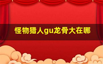 怪物猎人gu龙骨大在哪