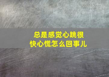 总是感觉心跳很快心慌怎么回事儿