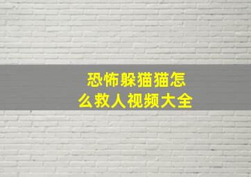 恐怖躲猫猫怎么救人视频大全