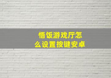 悟饭游戏厅怎么设置按键安卓