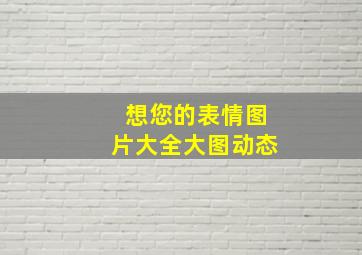 想您的表情图片大全大图动态