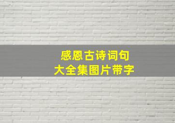 感恩古诗词句大全集图片带字