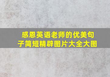 感恩英语老师的优美句子简短精辟图片大全大图