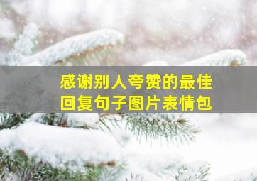 感谢别人夸赞的最佳回复句子图片表情包