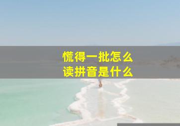 慌得一批怎么读拼音是什么