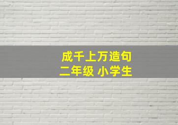 成千上万造句二年级 小学生