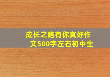 成长之路有你真好作文500字左右初中生