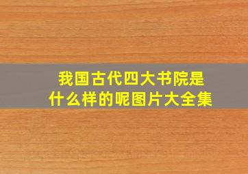 我国古代四大书院是什么样的呢图片大全集