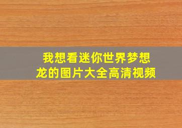 我想看迷你世界梦想龙的图片大全高清视频