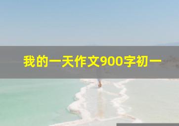 我的一天作文900字初一