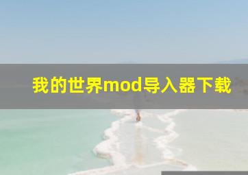 我的世界mod导入器下载