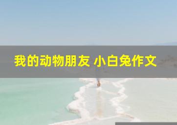 我的动物朋友 小白兔作文