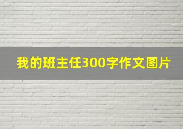 我的班主任300字作文图片