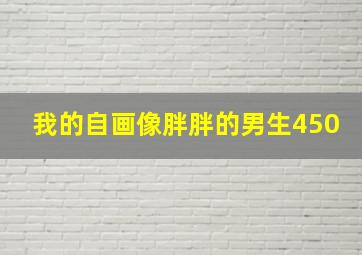 我的自画像胖胖的男生450