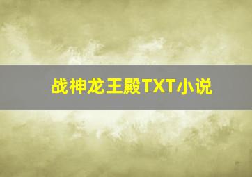 战神龙王殿TXT小说