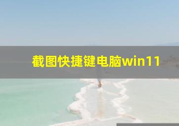 截图快捷键电脑win11