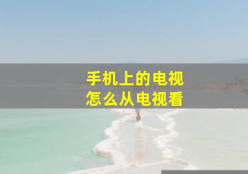 手机上的电视怎么从电视看