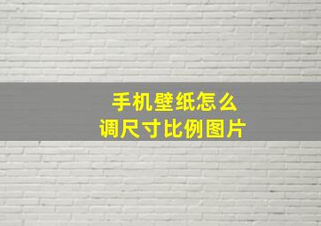 手机壁纸怎么调尺寸比例图片