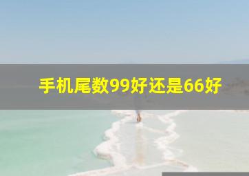 手机尾数99好还是66好