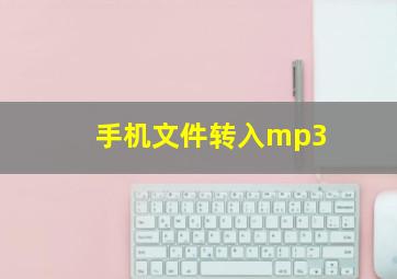 手机文件转入mp3