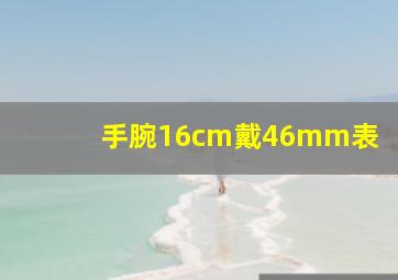 手腕16cm戴46mm表