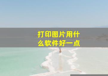 打印图片用什么软件好一点