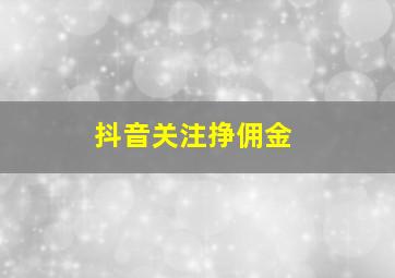 抖音关注挣佣金