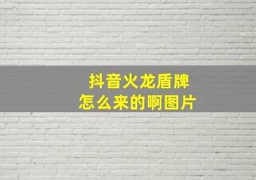 抖音火龙盾牌怎么来的啊图片