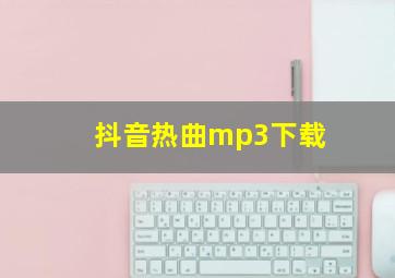 抖音热曲mp3下载