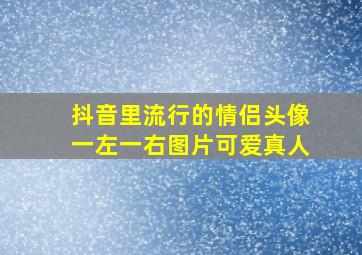 抖音里流行的情侣头像一左一右图片可爱真人