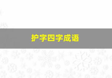 护字四字成语