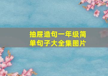 抽屉造句一年级简单句子大全集图片