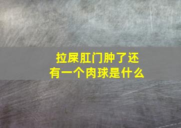 拉屎肛门肿了还有一个肉球是什么