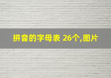 拼音的字母表 26个,图片