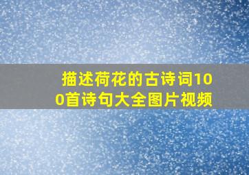 描述荷花的古诗词100首诗句大全图片视频