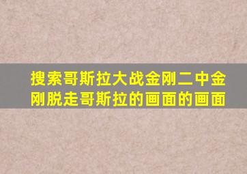 搜索哥斯拉大战金刚二中金刚脱走哥斯拉的画面的画面