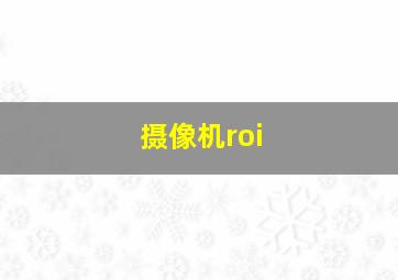 摄像机roi