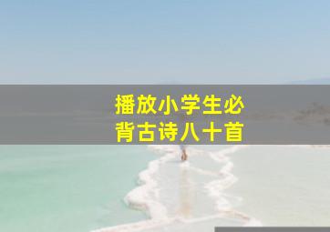 播放小学生必背古诗八十首