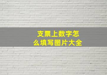 支票上数字怎么填写图片大全