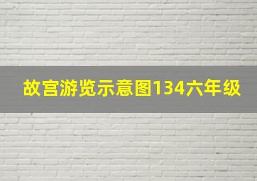 故宫游览示意图134六年级