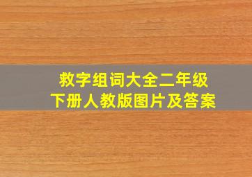 救字组词大全二年级下册人教版图片及答案